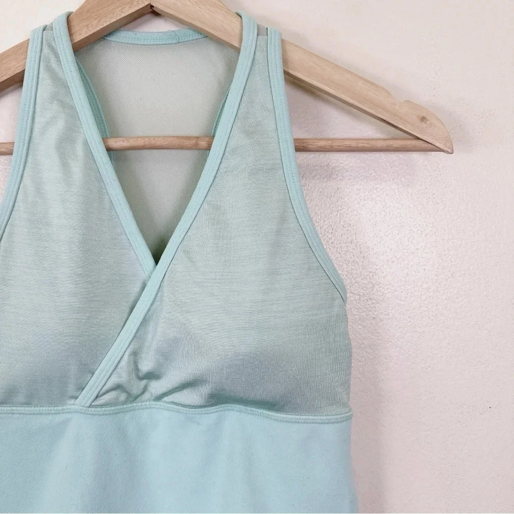 Lululemon Deep V Tank Padded Mint Color Athletic Tank Top